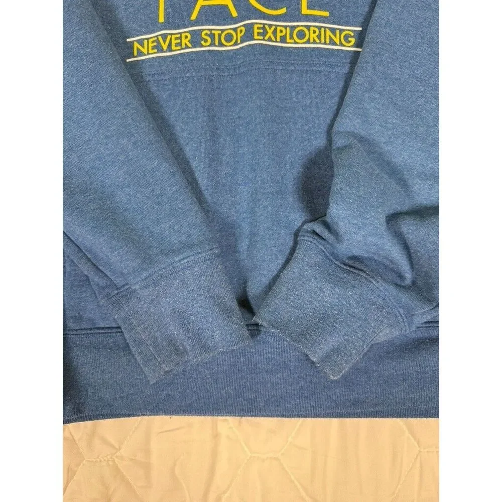 The North Face Hoodie Mens Small Blue Never Stop Exploring Pullover Pockets Fab?